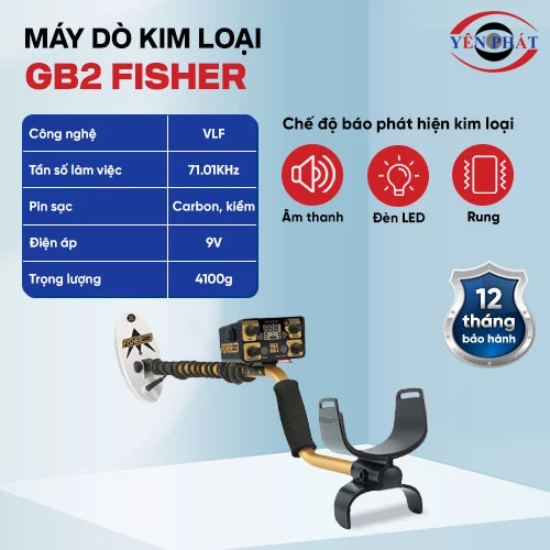 Máy dò vàng cốm chuyên dụng GB2 Fisher 2