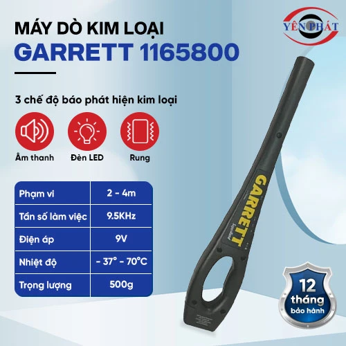 Máy dò kim loại cầm tay Garrett 1165800 2