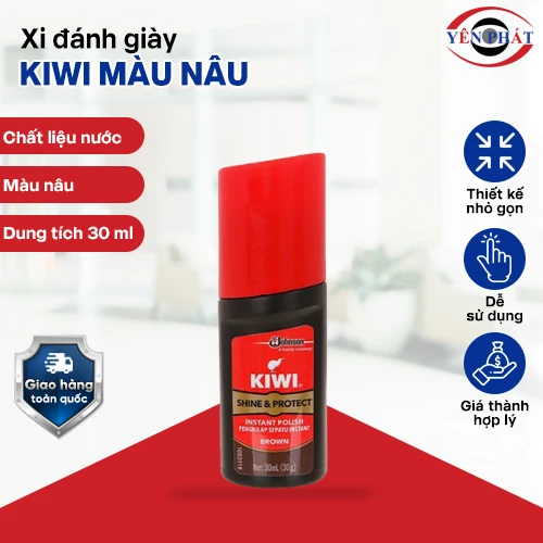 Xi nước đánh giày Kiwi màu nâu 30ml 2
