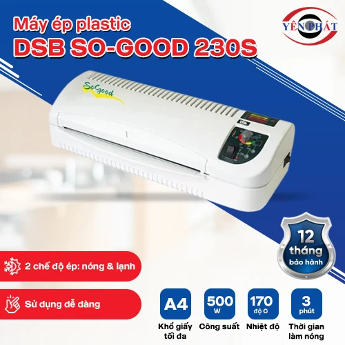 Máy ép plastic a4 DSB SO-GOOD 230S 2