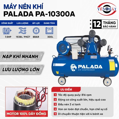 Máy nén khí Palada PA-10300A 2
