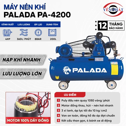 Máy nén khí công nghiệp Palada PA-4200 2