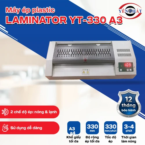 Máy ép Plastic Laminator YT-330 A3 2