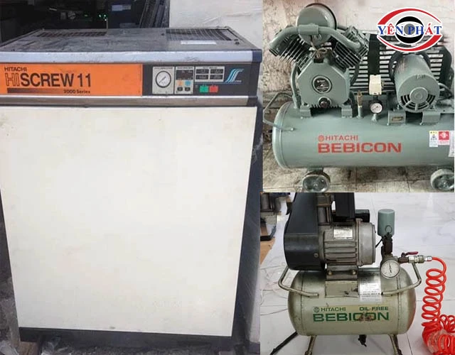 Máy nén khí Hitachi Nhật bãi đa dạng công suất