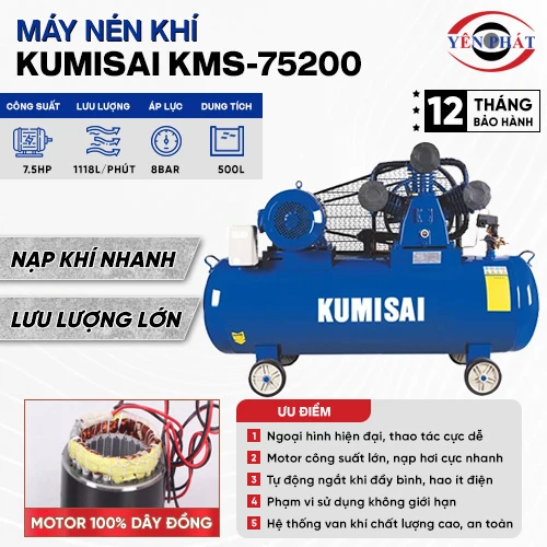 Máy nén khí Kumisai KMS-75200 2