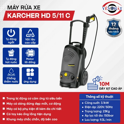 Máy rửa xe chuyên nghiệp Karcher HD 5/11 C 2