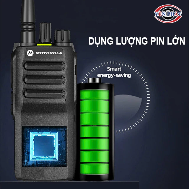 dụng lượng pin bộ đàm tầm xa 30km lớn