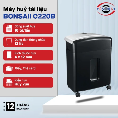 Máy hủy tài liệu Bonsaii C220b 2