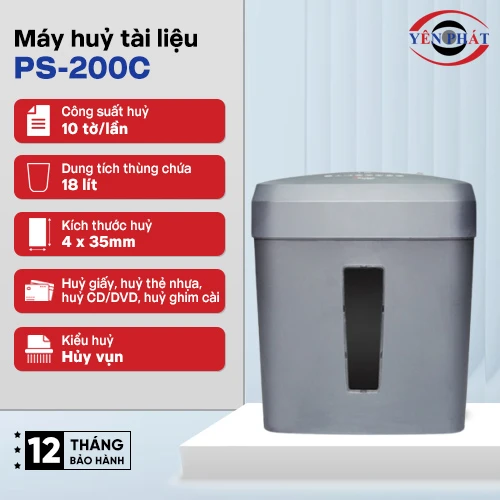 Máy hủy tài liệu Silicon PS-200C 2