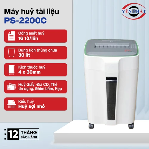 Máy hủy tài liệu Silicon PS-2200C 2