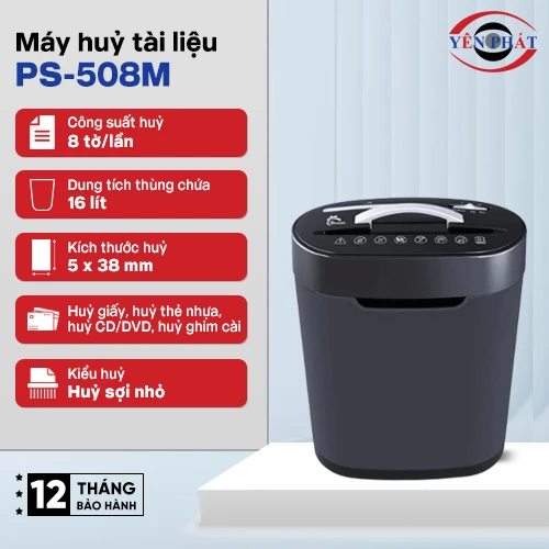 Máy huỷ tài liệu Silicon PS-508M 2