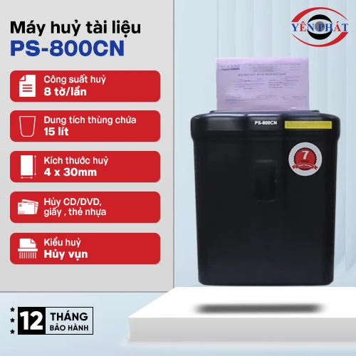 Máy hủy tài liệu Silicon PS-800CN 2