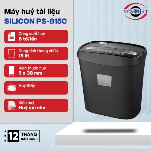 Máy hủy tài liệu Silicon PS-815C 2