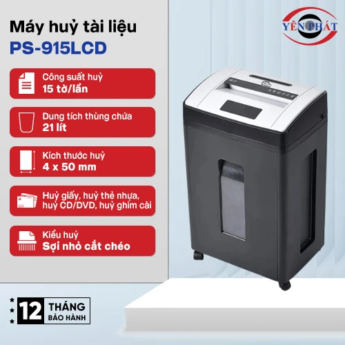 Máy hủy tài liệu Silicon PS-915LCD 2