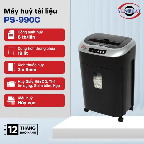 Máy hủy tài liệu Silicon PS-990C 2