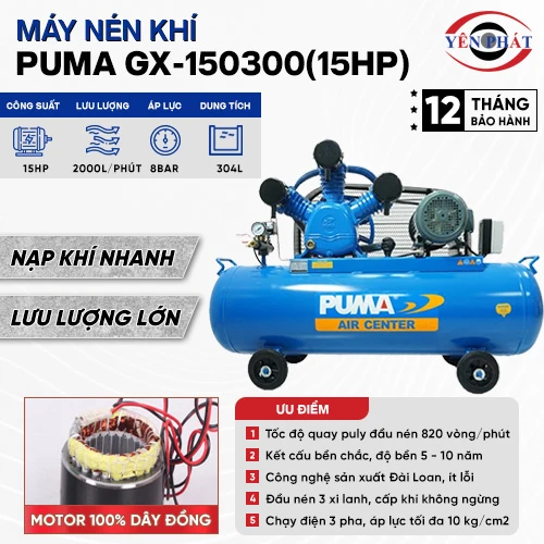 Máy nén khí Puma GX-150300(15HP) 2