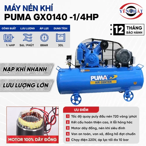 Máy nén khí Puma GX0140 -1/4HP 2