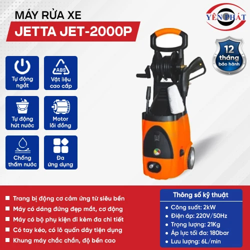 Máy rửa xe mini gia đình JET-2000P giá rẻ 2