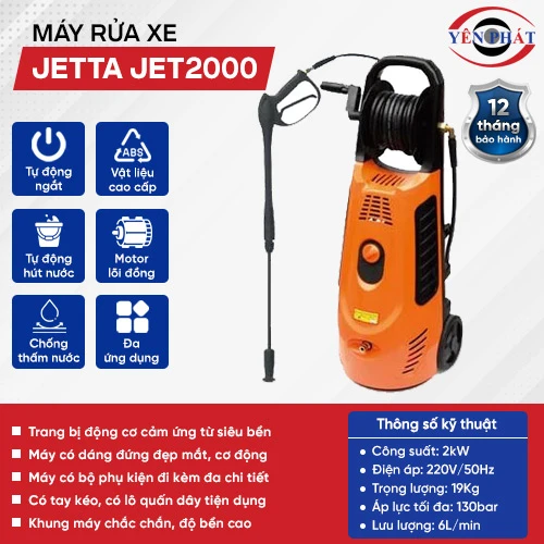 Máy rửa xe mini gia đình JET2000 giá rẻ 2