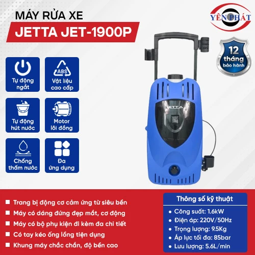 Máy xịt rửa xe gia đình Jetta JET-1900P 2