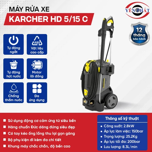 Máy bơm rửa xe Karcher HD 5/15 C chuyên nghiệp 2