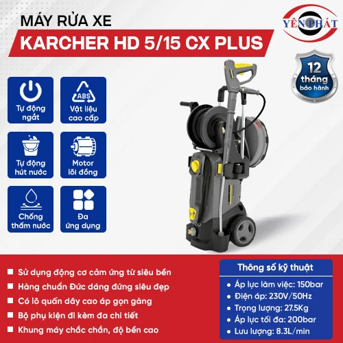 Máy bơm rửa xe Karcher HD 5/15 CX Plus 2