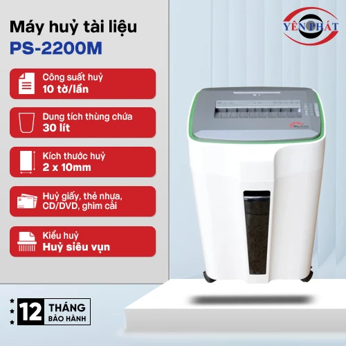 Máy hủy tài liệu Silicon PS-2200M 2
