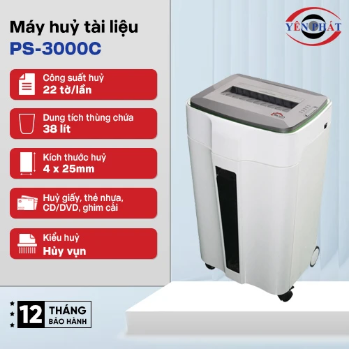 Máy hủy tài liệu Silicon PS-3000C 2