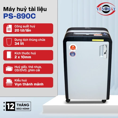 Máy hủy tài liệu Silicon PS-890C 2