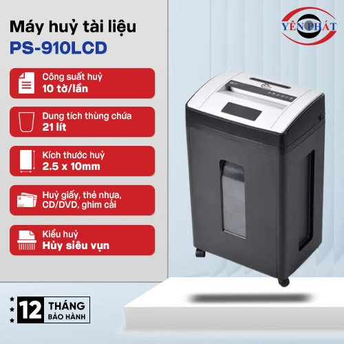 Máy hủy tài liệu Silicon PS-910LCD 2