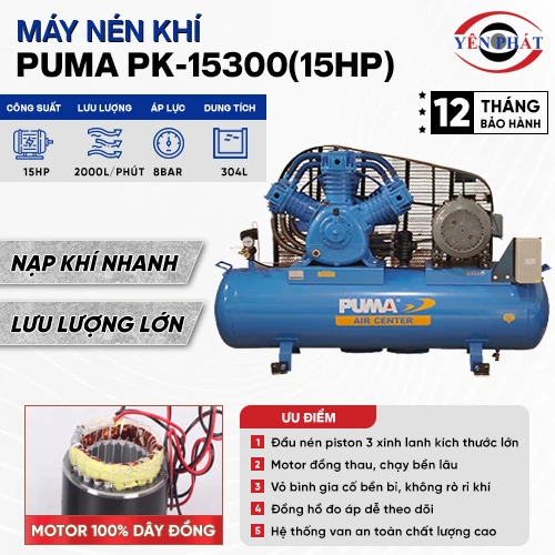 Máy nén khí Puma PK-15300(15HP) 2