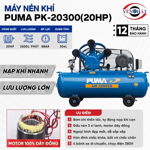 Máy nén khí Puma PK-20300(20HP) 2
