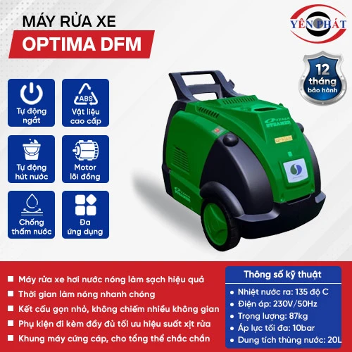 Máy rửa xe chuyên nghiệp Optima DFM 2