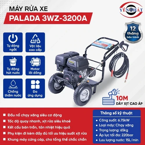 Máy rửa xe công nghiệp Palada 3WZ-3200A 2