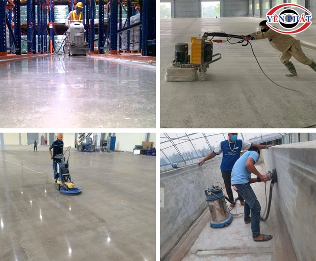 Ứng dụng máy mài sàn bê tông DBK