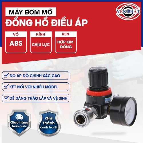 Đồng hồ điều áp cho máy bơm mỡ 2