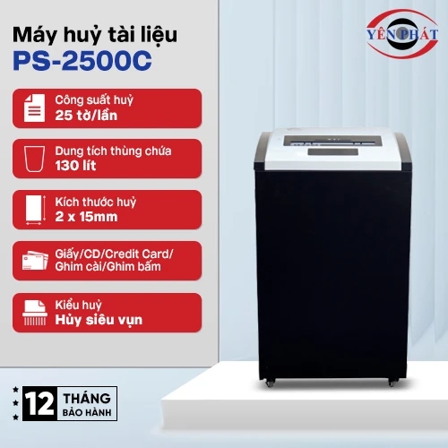 Máy hủy tài liệu công nghiệp Silicon PS-2500C 2