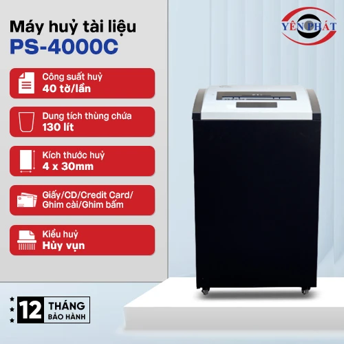 Máy hủy tài liệu công nghiệp Silicon PS-4000C 2