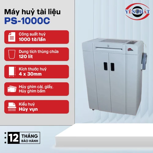 Máy hủy tài liệu Silicon PS-1000C 2