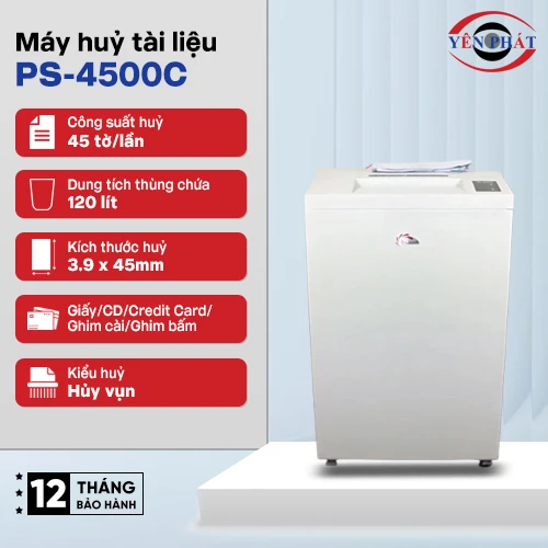 Máy hủy tài liệu Silicon PS-4500C 2