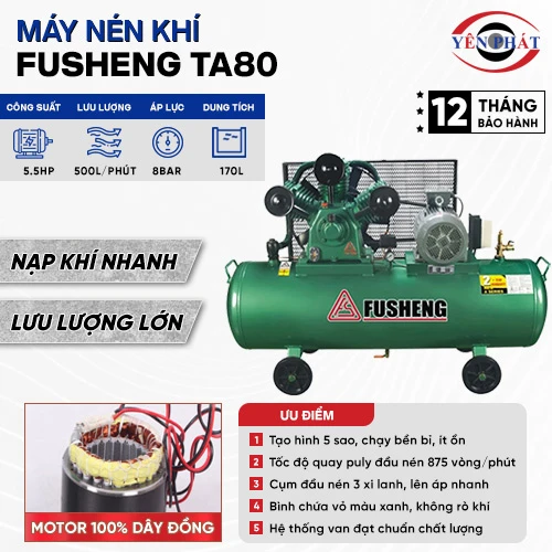 Máy nén khí công nghiệp Fusheng TA80 2
