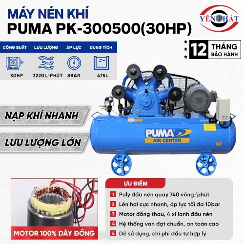 Máy nén khí Puma PK-300500(30HP) 2