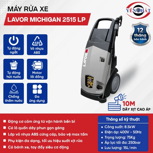 Máy rửa xe hơi công nghiệp LAVOR Michigan 2515 LP 2