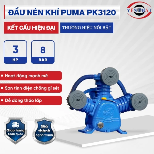 Đầu nén khí Puma Đài Loan PK3120 (3HP) 2