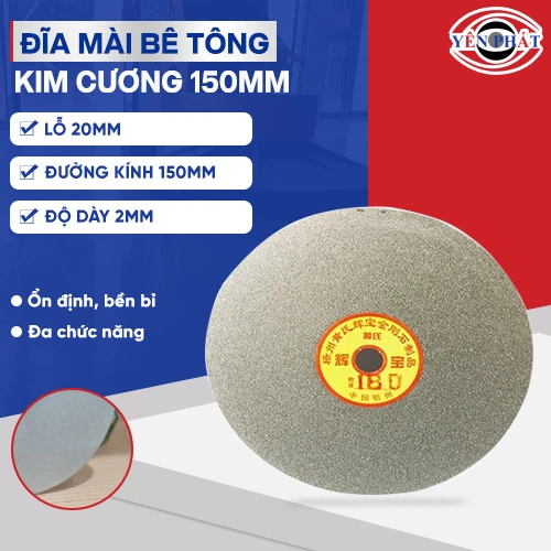 Đĩa mài bê tông kim cương 150mm 2