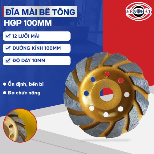 Đĩa mài phá bê tông HGP 100mm 2