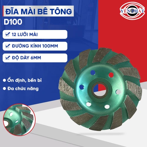 Đĩa mài sàn bê tông D100 2