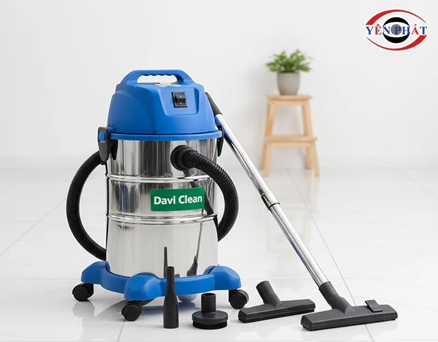 Máy hút bụi công nghiệp Davi Clean: Hút khỏe, Chạy cực êm