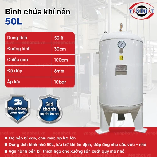 Bình chứa khí nén 50l 2