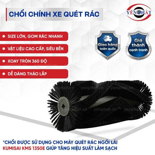 Chổi chính xe quét rác ngồi lái Kumisai KMS 1350E 2